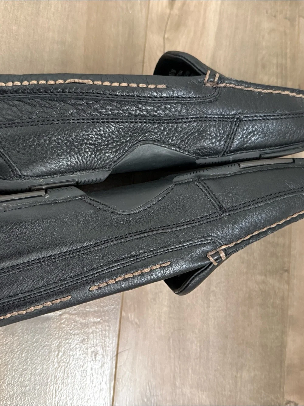 Sperry Top-Sider Loafers Black 8.5 Leather Pilot Collection Wave Comfort Slip-On